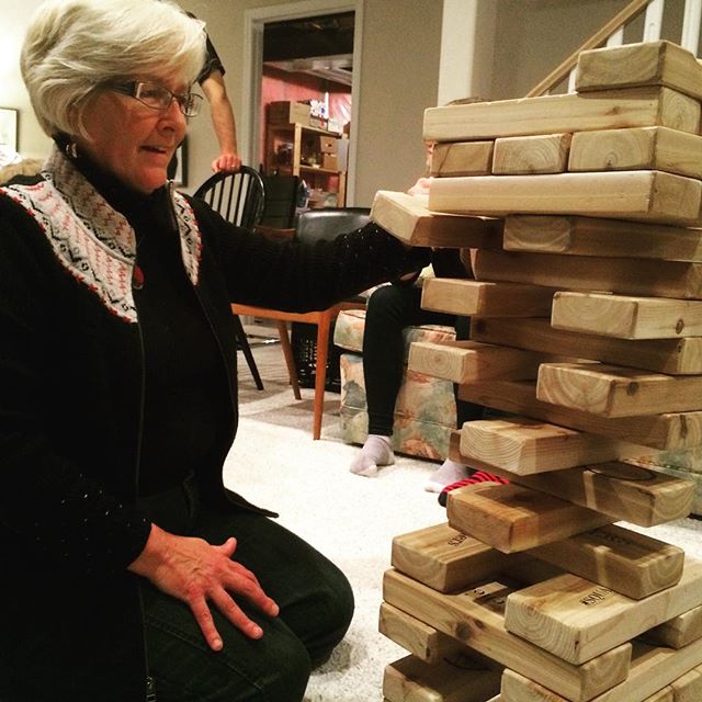Nothing like life-sized Jenga to kindle family rivalry for Christmas.